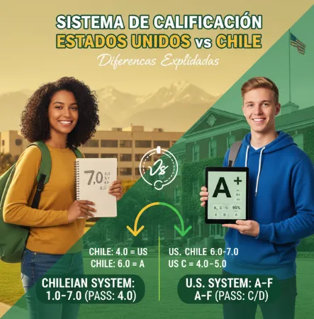 Diferencia en el formato de la escala de calificación