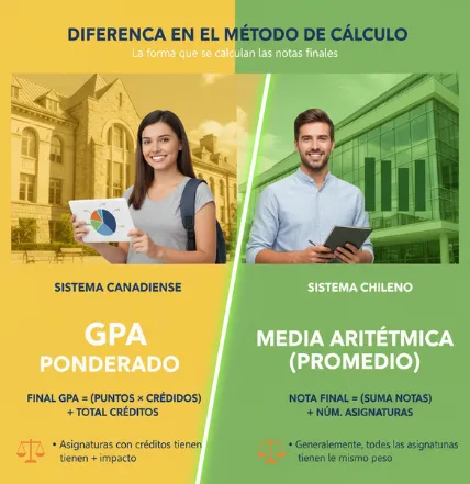 Diferencia en el método de cálculo