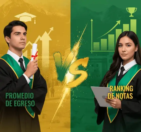 Diferencia en el significado Promedio de Egreso vs Ranking de Notas