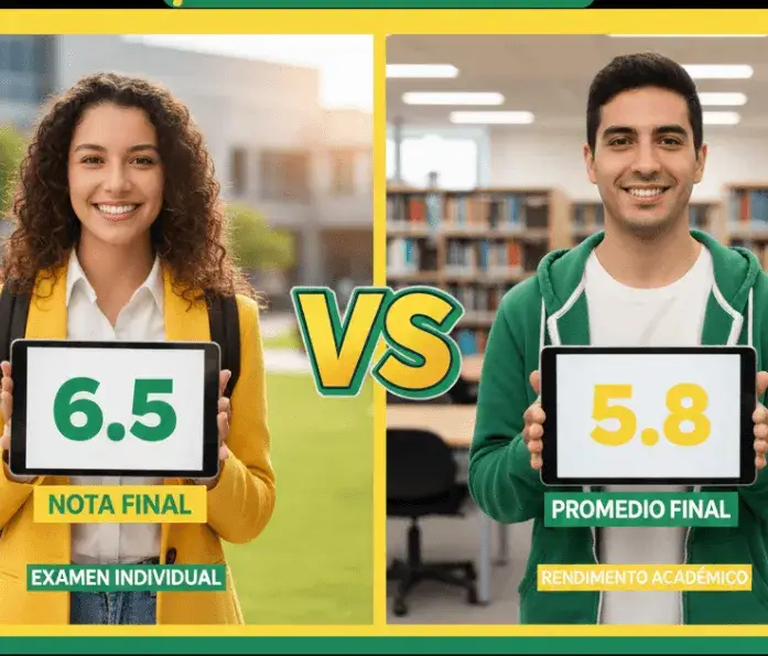Diferencia en el significado en nota final vs. promedio final