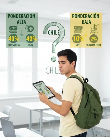 Diferencia en la ponderación de asignaturas