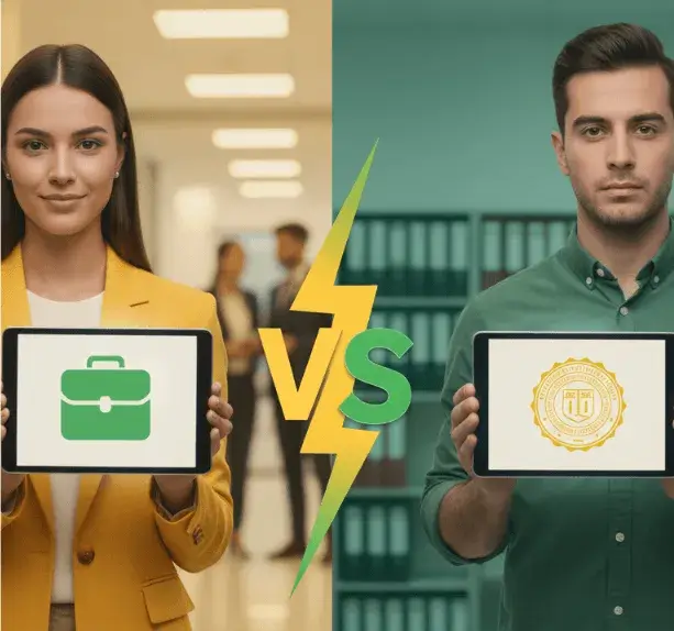 Diferencia en la relevancia para solicitudes de empleo y verificación académica