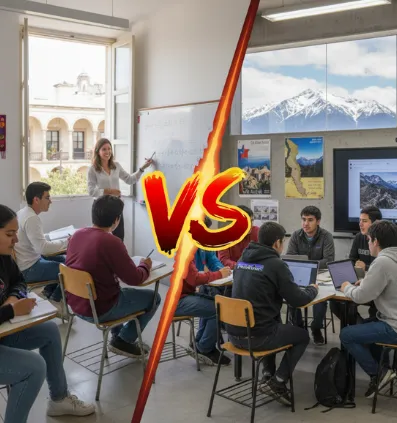 Diferencia en la transparencia y el feedback académico mexicano vs chileno