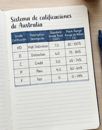 Escala de calificaciones de Australia