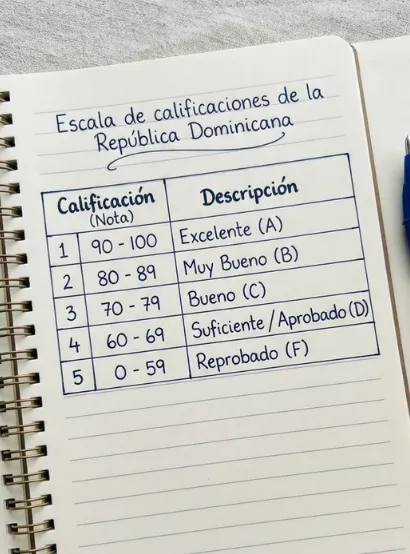 Escala de calificaciones de la República Dominicana