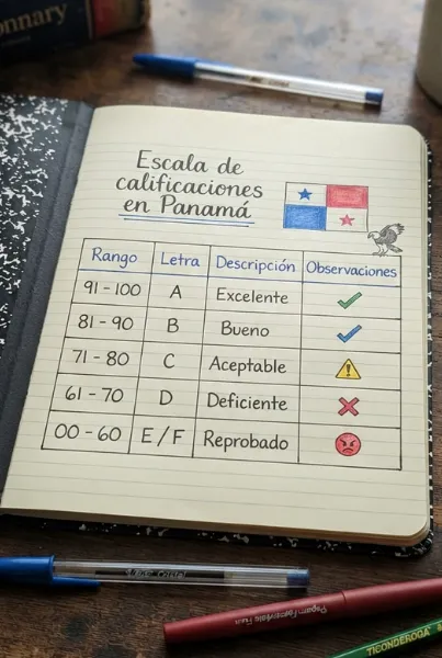 Escala de calificaciones en Panamá