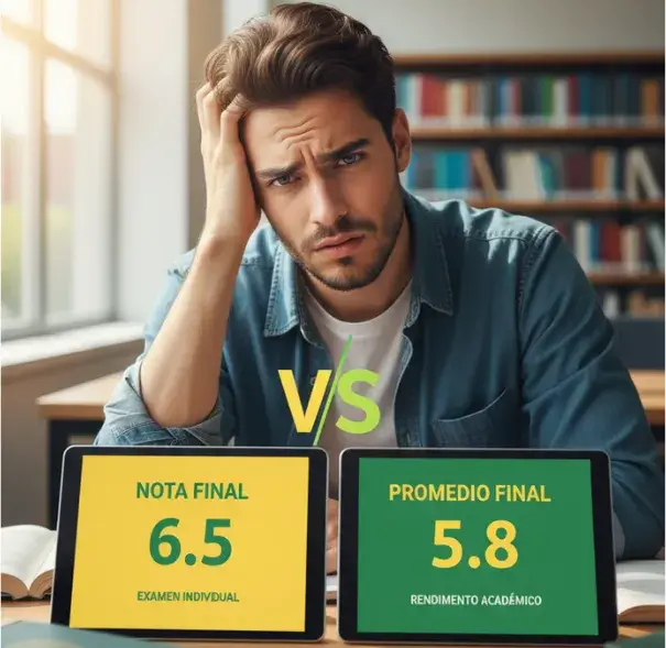Malentendidos comunes sobre Nota Final y Promedio Final