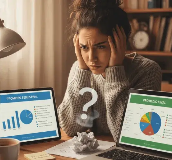 Malentendidos comunes sobre el promedio semestral y el promedio final