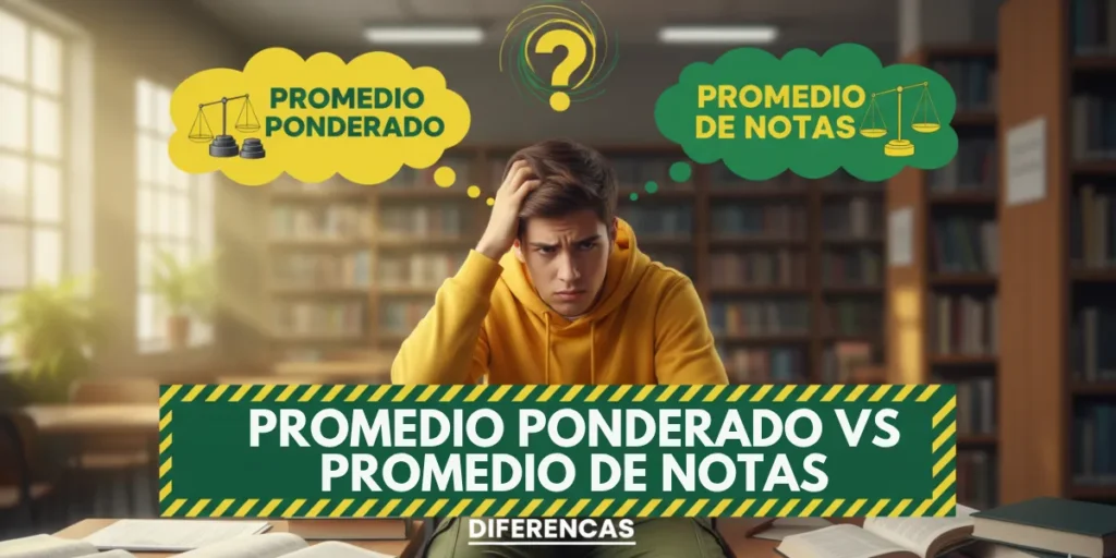 Promedio ponderado vs promedio de notas diferencias en Chile