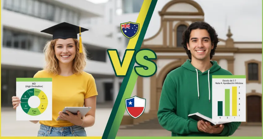 Sistema de Calificaciones de Australia vs. Sistema de Calificaciones de Chile