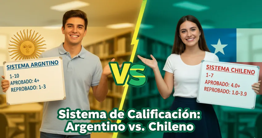 Sistema de calificación argentino vs. sistema de calificación chileno