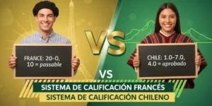 Sistema de calificación francés vs sistema de calificación chileno