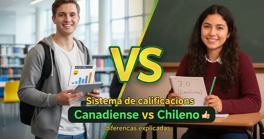 Sistema de calificaciones canadiense vs chileno diferencias explicadas
