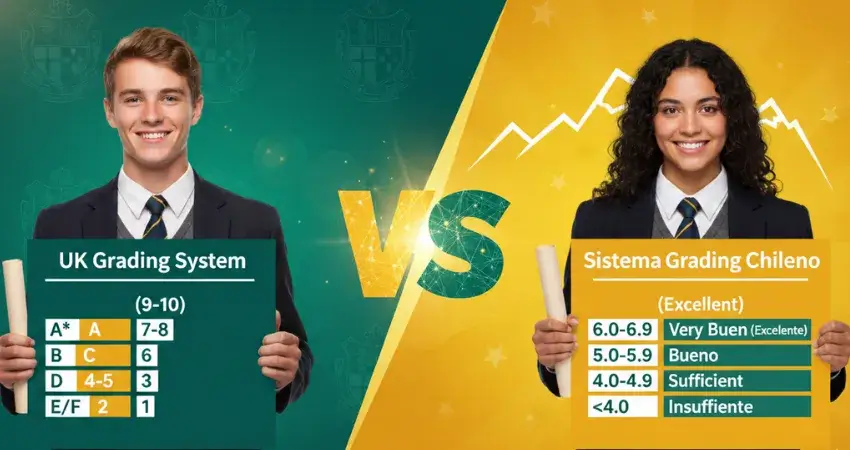 Sistema de calificaciones del Reino Unido vs sistema de calificaciones chileno