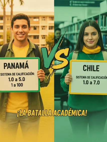 Sistema de notas en Panamá vs. Chile