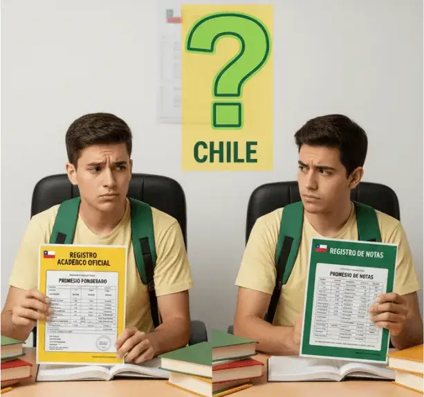 registros académicos oficiales promedio ponderado vs promedio de notas