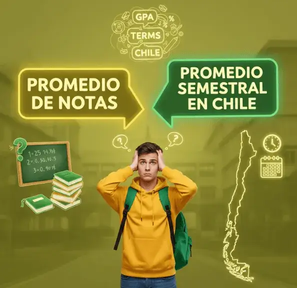 significado de promedio de notas vs. promedio semestral