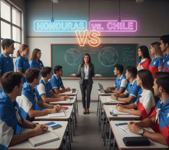 sistemas de admisión universitaria Honduras vs. Chile