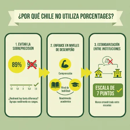 ¿Por qué Chile no utiliza porcentajes