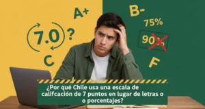 ¿Por qué Chile usa una escala de calificación de 7 puntos en lugar de letras o porcentajes