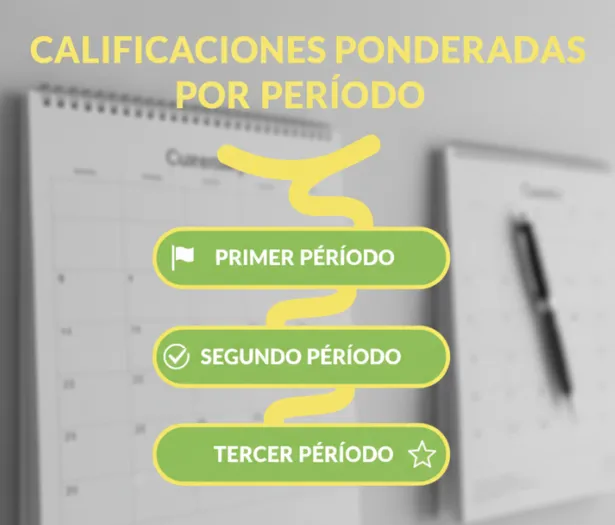 Calificaciones ponderadas por período