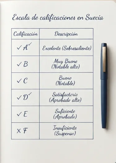Escala de calificaciones en Suecia
