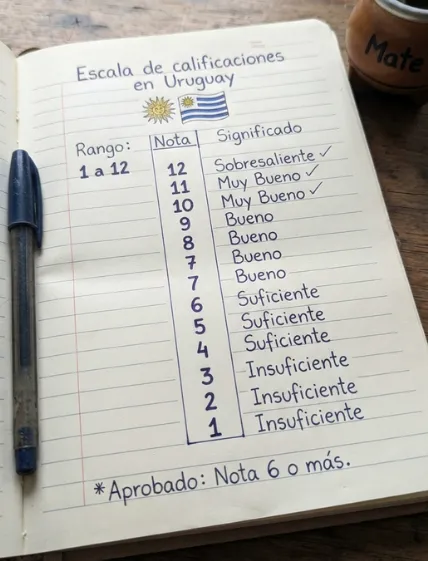 Escala de calificaciones en Uruguay