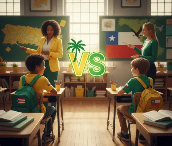 Estructura del año académico Puerto Rico vs Chile