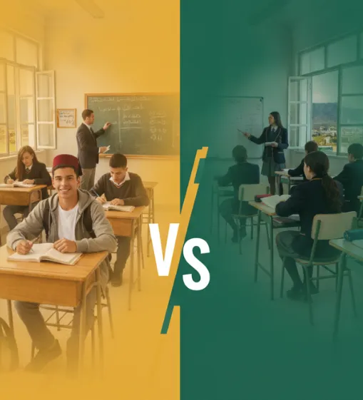 Informes académicos y registros estudiantiles marroquí vs. chileno