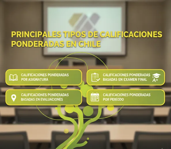 Principales tipos de calificaciones ponderadas en Chile