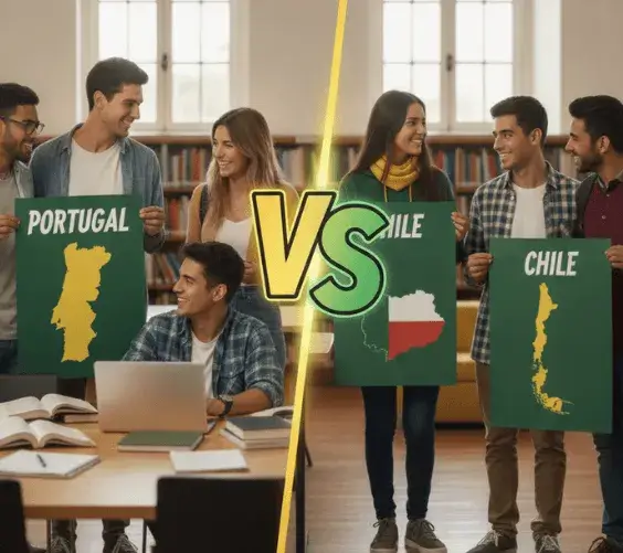 Reconocimiento internacional de las titulaciones portugués vs chileno