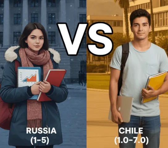 Similitudes entre el sistema de calificación ruso y chileno