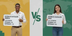 Sistema de calificación de Angola vs. sistema de calificación de Chile