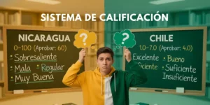 Sistema de calificación de Nicaragua vs. sistema de calificación de Chile