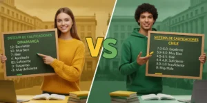 Sistema de calificaciones de Dinamarca vs sistema de calificaciones de Chile