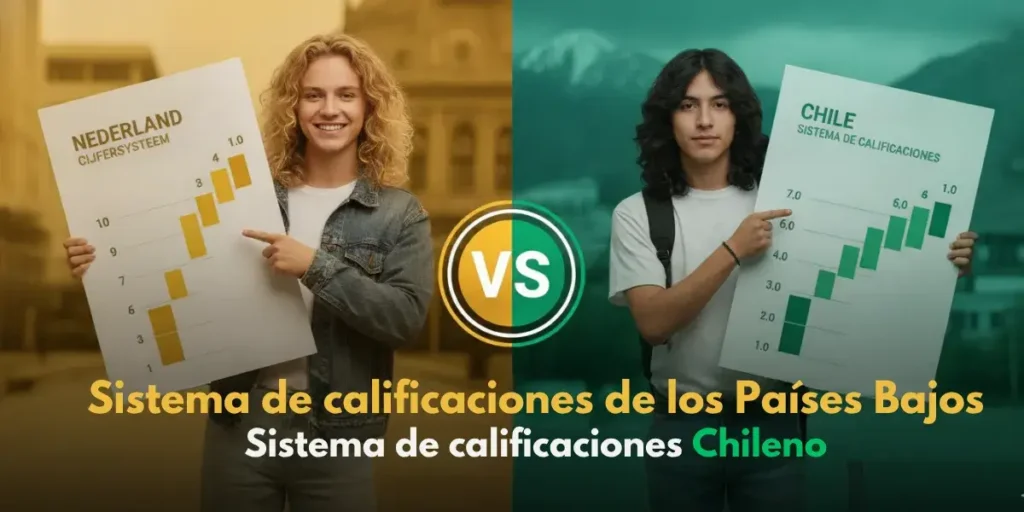 Sistema de calificaciones de los Países Bajos vs. sistema de calificaciones chileno