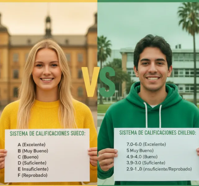 Sistema de notas sueco vs sistema de notas chileno