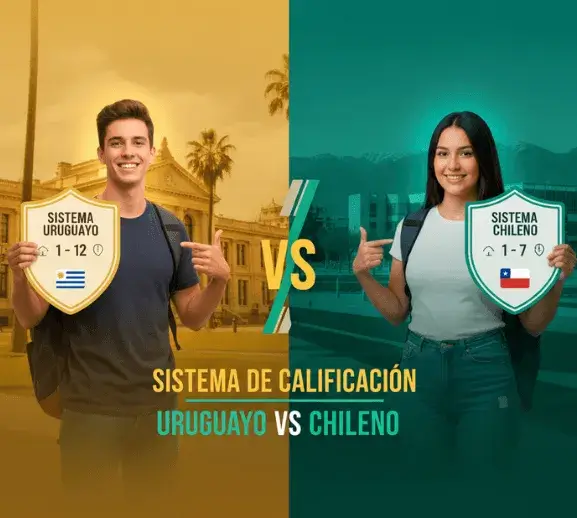 Sistema de notas uruguayo vs sistema de notas chileno