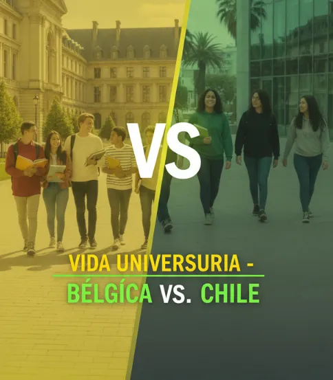 Sistemas de admisión universitaria Bélgica vs. Chile
