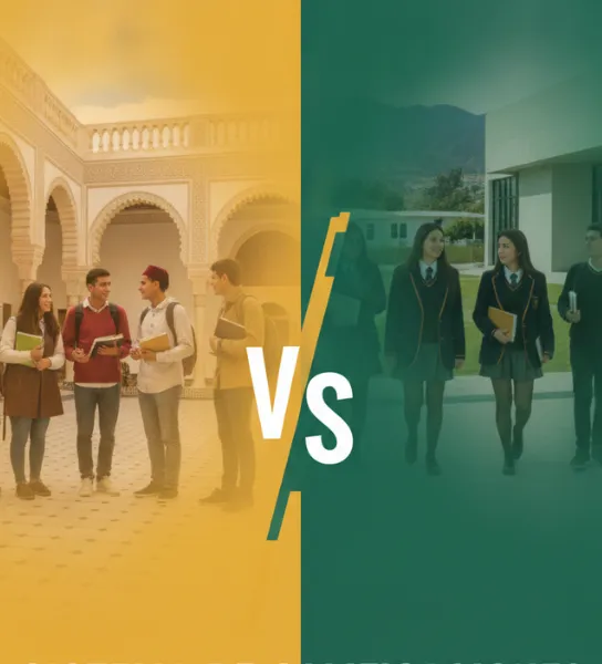 Sistemas de admisión universitaria marroquí vs. chileno