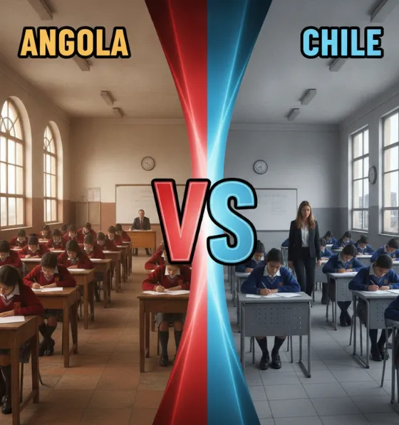Sistemas de exámenes Angola vs. Chile