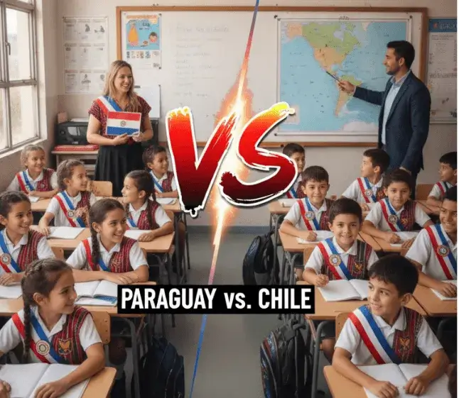 estructura del año académico Paraguay vs. Chile