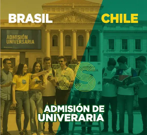 sistemas admisión universitaria Brasil vs Chile