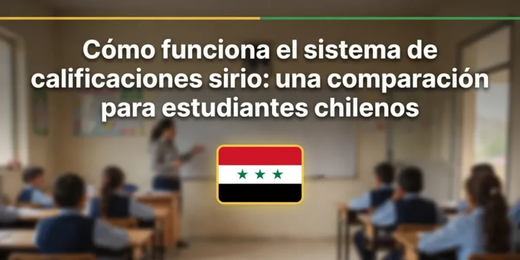 Cómo funciona el sistema de calificaciones sirio una comparación para estudiantes chilenos