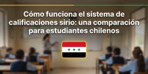 Cómo funciona el sistema de calificaciones sirio una comparación para estudiantes chilenos