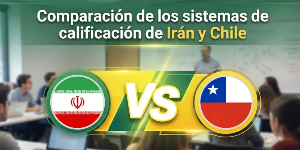 Comparación de los sistemas de calificación de Irán y Chile