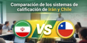 Comparación de los sistemas de calificación de Irán y Chile