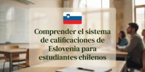 Comprender el sistema de calificaciones de Eslovenia para estudiantes chilenos