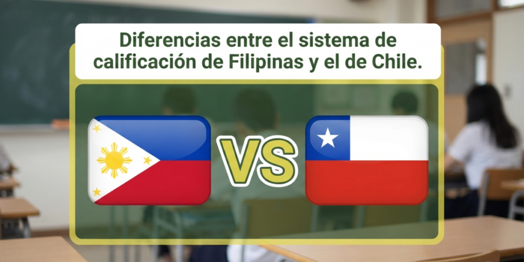 Diferencias entre el sistema de calificación de Filipinas y el de Chile.