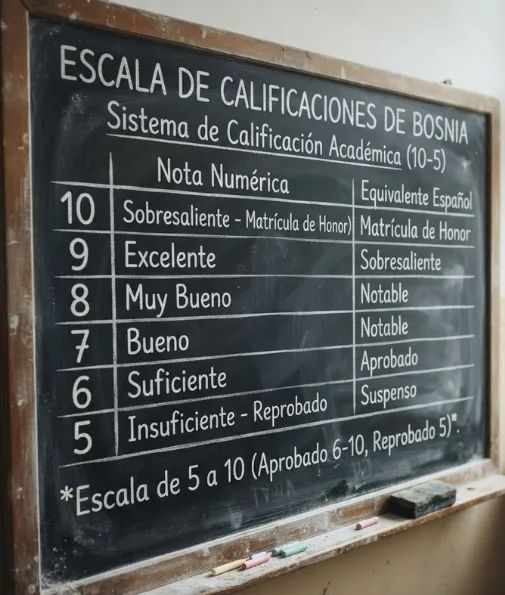 Escala de calificaciones de Bosnia